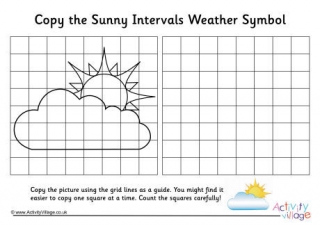 Sunny Intervals Weather Symbol Grid Copy