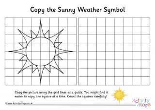 Sunny Weather Symbol Grid Copy