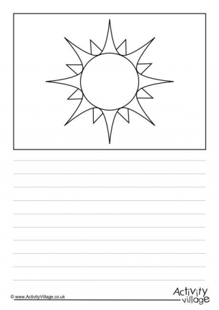 Sunny Weather Symbol Story Paper 