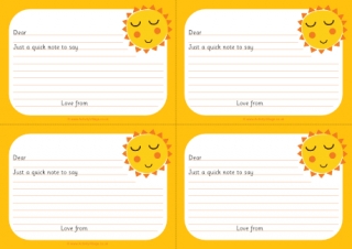 Sunshine Notecards