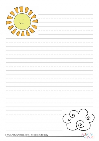 Sunshine Writing Paper