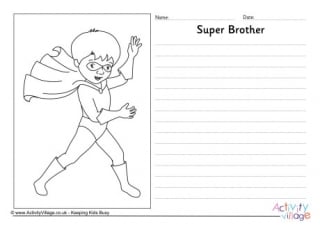 Super Brother Story Paper