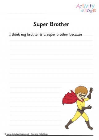 Super Brother Writing Prompt