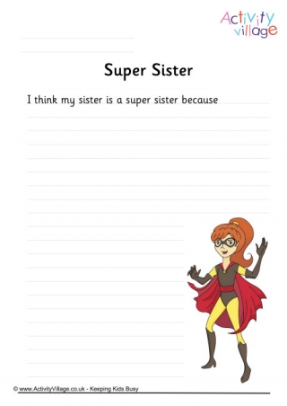 Super Sister Writing Prompt