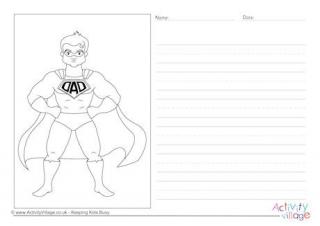 Superdad Story Paper