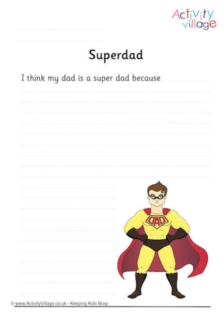 Superdad Writing Prompt
