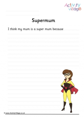 Supermum Writing Prompt