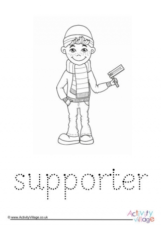 Supporter Word Tracing