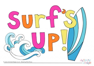 Surfs Up Sign