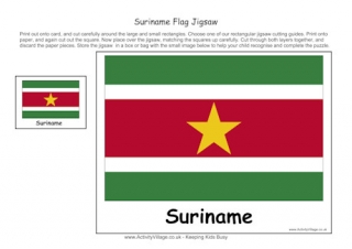 Suriname Flag Jigsaw