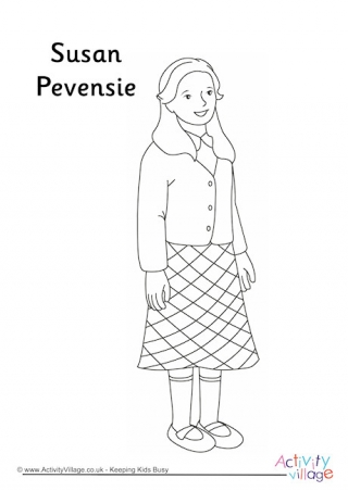 Susan Pevensie Colouring Page