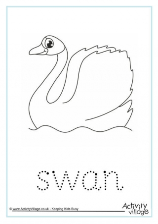 Swan Word Tracing