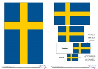 Sweden Flag Printable