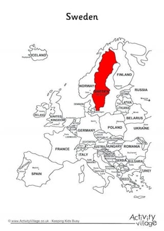 Sweden On Map Of Europe
