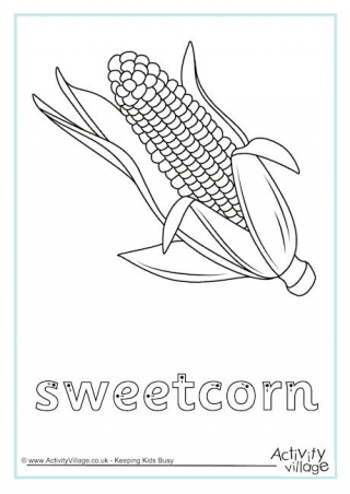 Sweetcorn Finger Tracing