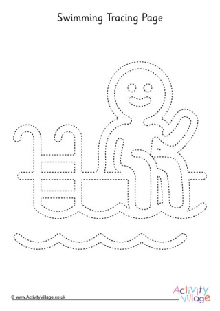 Swimming Tracing Page 2