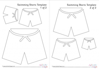 Swimming Shorts Template
