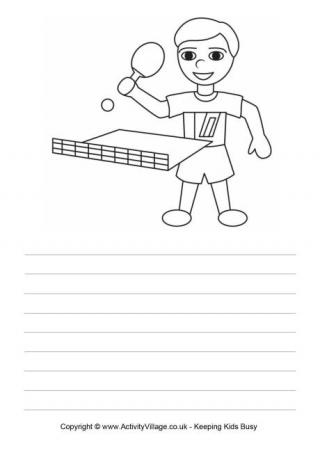 Table Tennis Story Paper