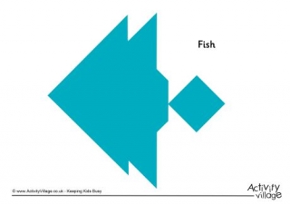 Tangram Pattern Fish