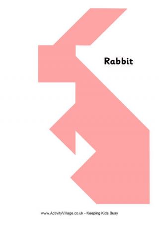 Tangram Pattern Rabbit