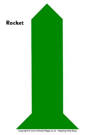 Tangram Pattern Rocket