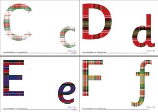 Tartan Alphabet - Mixed