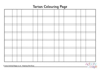 Tartan Colouring Page 1