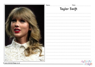 Taylor Swift Story Paper 2