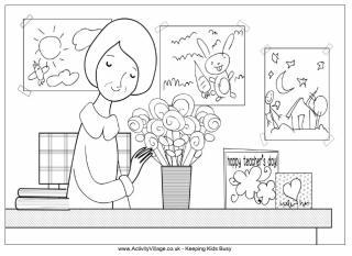 Teacher Appreciation Colouring Cards