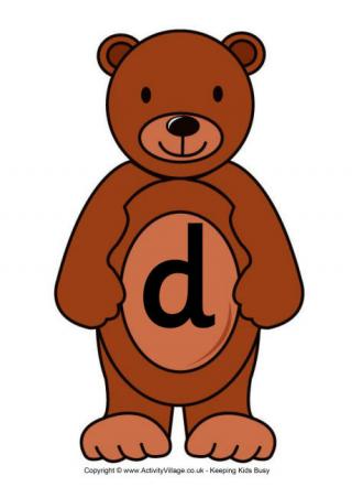 Teddy Alphabet Posters - Lower Case