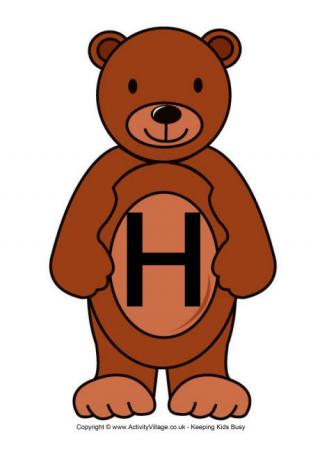 Teddy Alphabet Posters - Upper Case