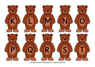 Teddy Alphabet - Upper Case