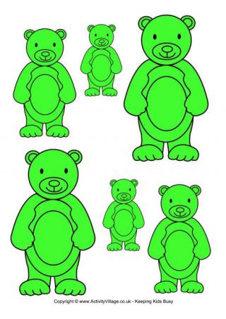 Teddy Bear Sorting - Green