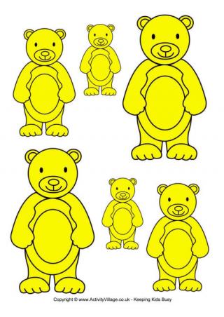 Teddy Bear Sorting - Yellow