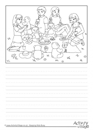 Teddy Bear's Picnic Story Paper