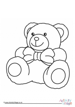 Teddy Colouring Page 2