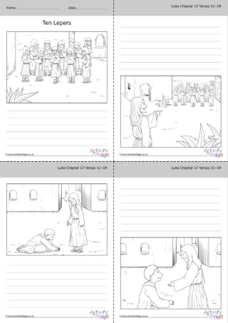 Ten Lepers Story Paper