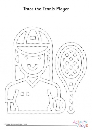 Tennis Player Tracing Page 1