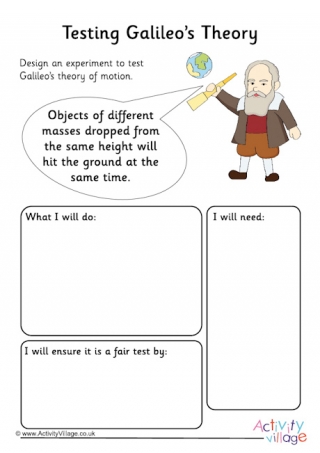 Testing Galileo's Theory Worksheet