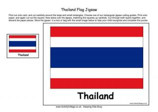 Thailand Flag Jigsaw