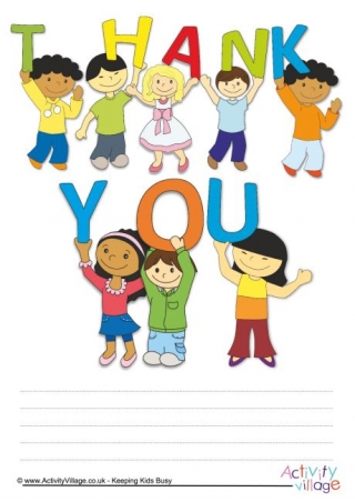 Thank You Kids Blank