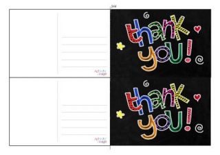 Thank You Postcards 2