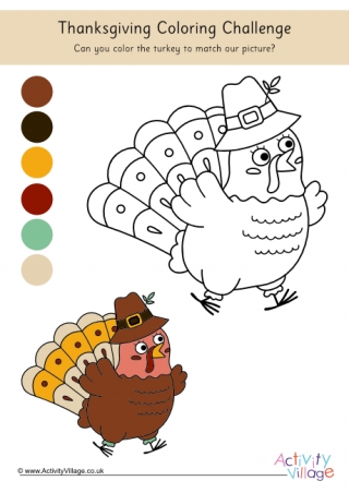 Thanksgiving Colouring Challenge
