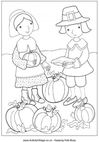thanksgiving colouring page 1