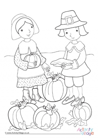 Thanksgiving Colouring Page 1