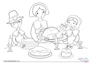 Thanksgiving Colouring Page 2