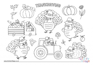 Thanksgiving Colouring Page 5