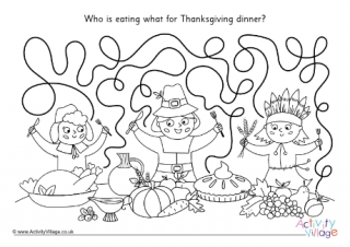 Thanksgiving Dinner Maze
