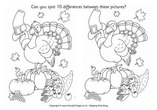 Thanksgiving Find the Differences