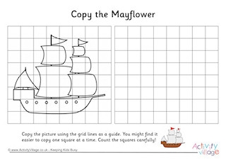 Thanksgiving Grid Copy Puzzles
